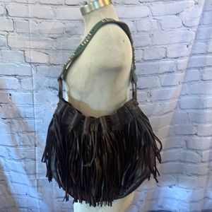 Two Bar West Turquoise Strap Handbag